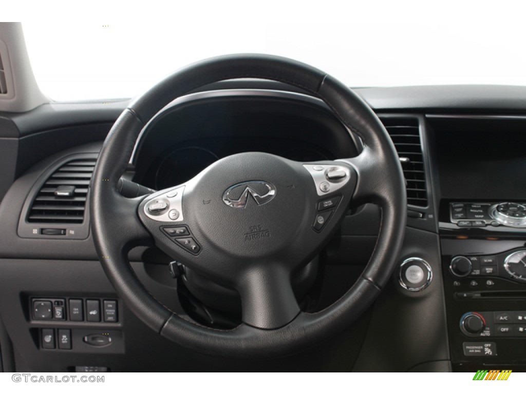 2012 Infiniti FX 35 AWD Graphite Steering Wheel Photo #78266880