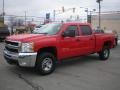 2010 Victory Red Chevrolet Silverado 2500HD LT Crew Cab 4x4  photo #1