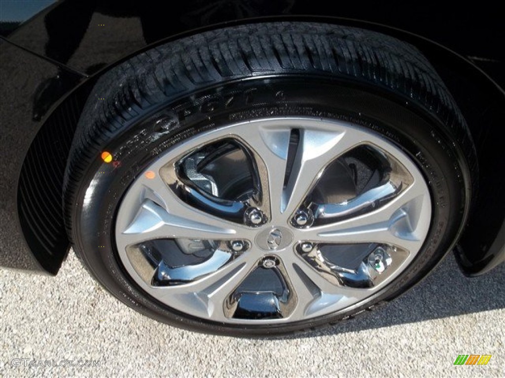 2013 Elantra GT - Black Noir Pearl / Beige photo #5