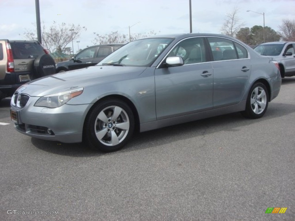 Silver Grey Metallic 2007 BMW 5 Series 525i Sedan Exterior Photo #78268831