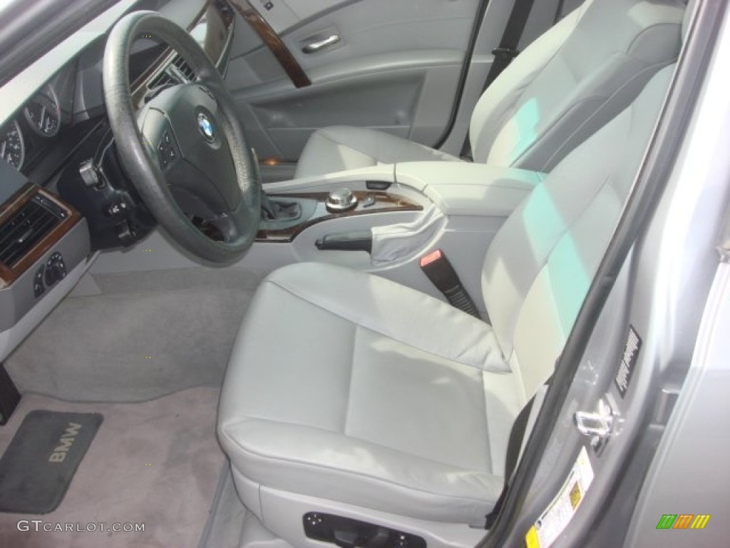 Grey Interior 2007 BMW 5 Series 525i Sedan Photo #78268956