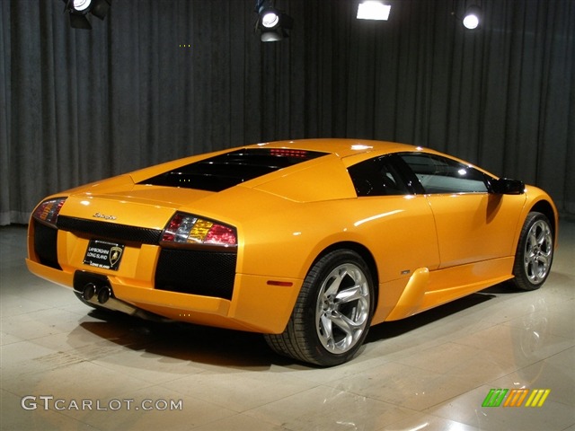 2006 Lamborghini Murcielago, Pearl Orange (Arancio Atlas) / Black/Orange, Back Right 2006 Lamborghini Murcielago Coupe Parts