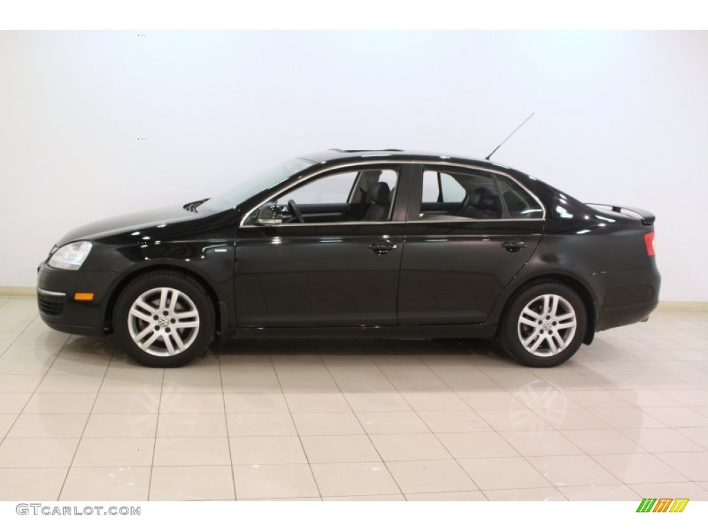 Black 2007 Volkswagen Jetta Wolfsburg Edition Sedan Exterior Photo #78269066