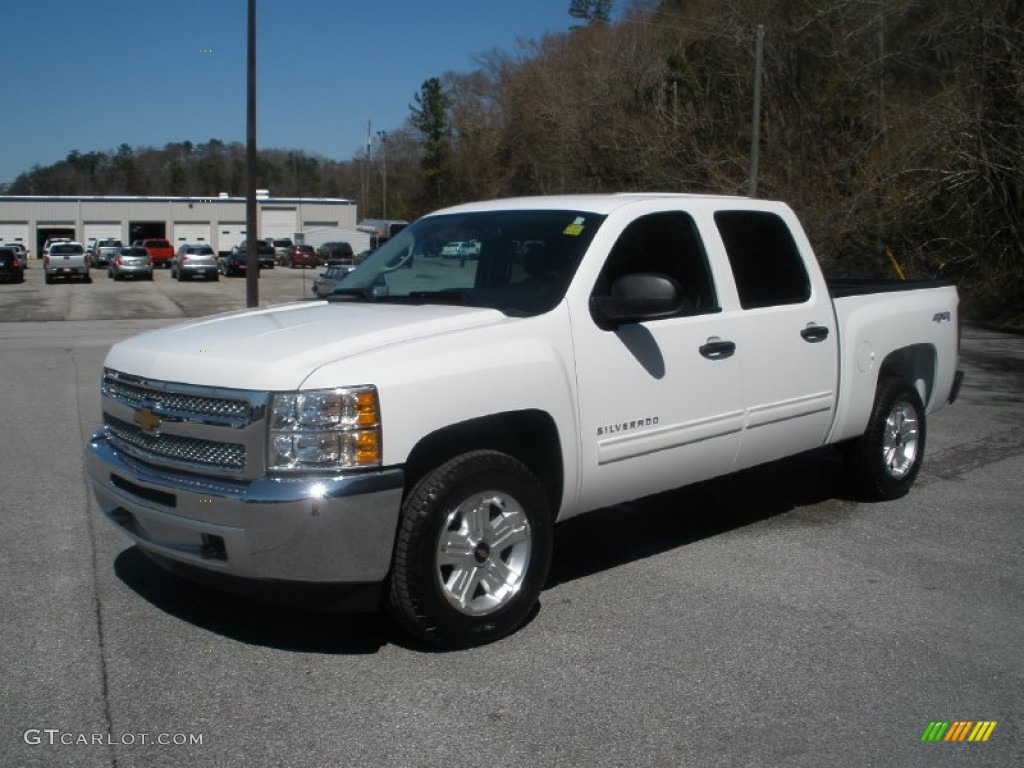 Summit White 2012 Chevrolet Silverado 1500 LT Crew Cab 4x4 Exterior Photo #78269662