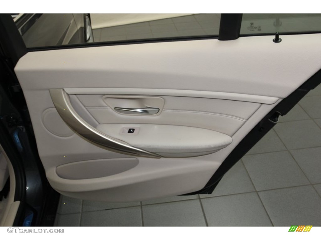 2012 BMW 3 Series 328i Sedan Oyster/Dark Oyster Door Panel Photo #78270811