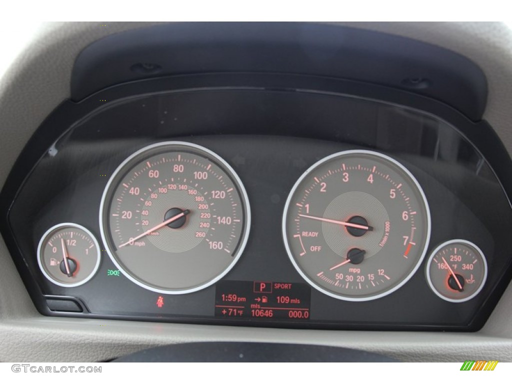 2012 BMW 3 Series 328i Sedan Gauges Photo #78270988