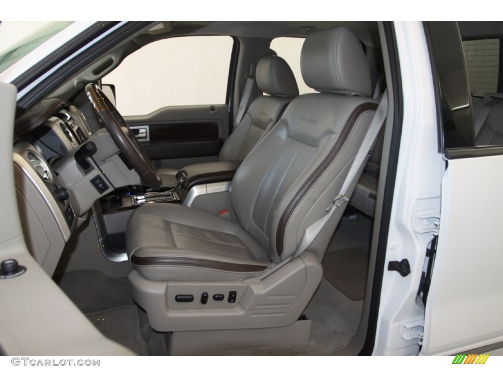 2010 F150 Platinum SuperCrew - White Platinum Metallic Tri Coat / Medium Stone Leather/Sienna Brown photo #15