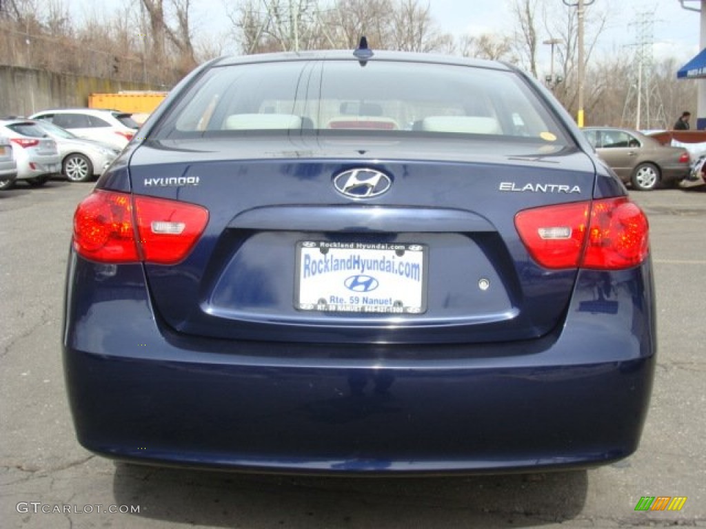 2009 Elantra GLS Sedan - Regatta Blue / Beige photo #5