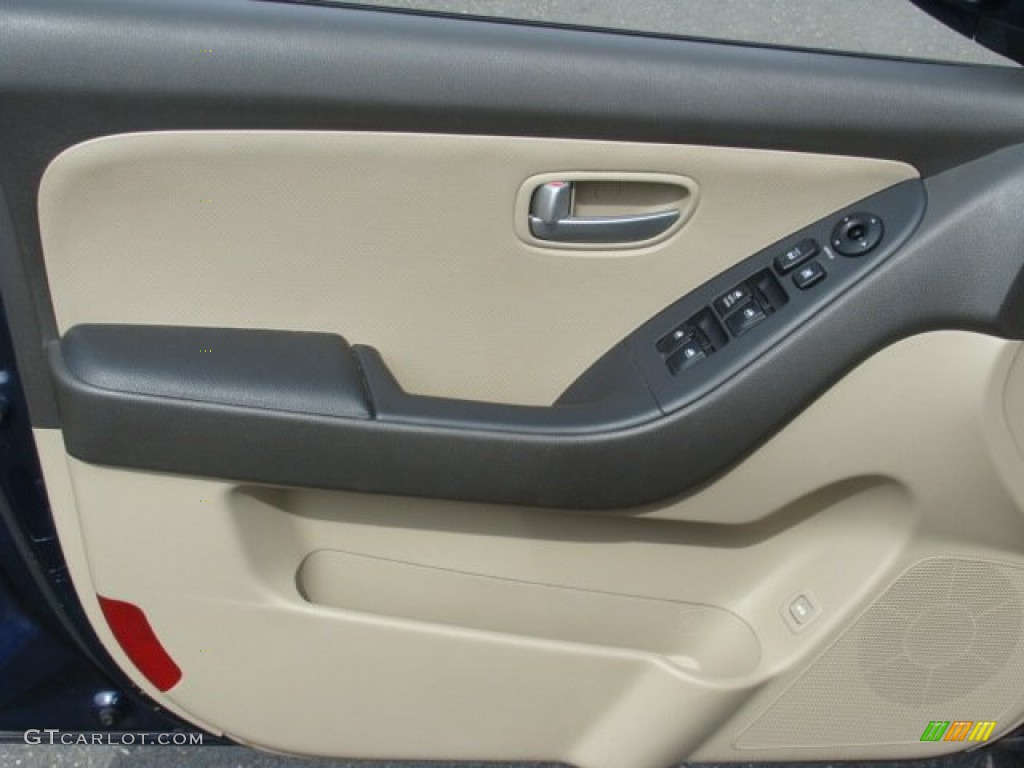2009 Elantra GLS Sedan - Regatta Blue / Beige photo #7
