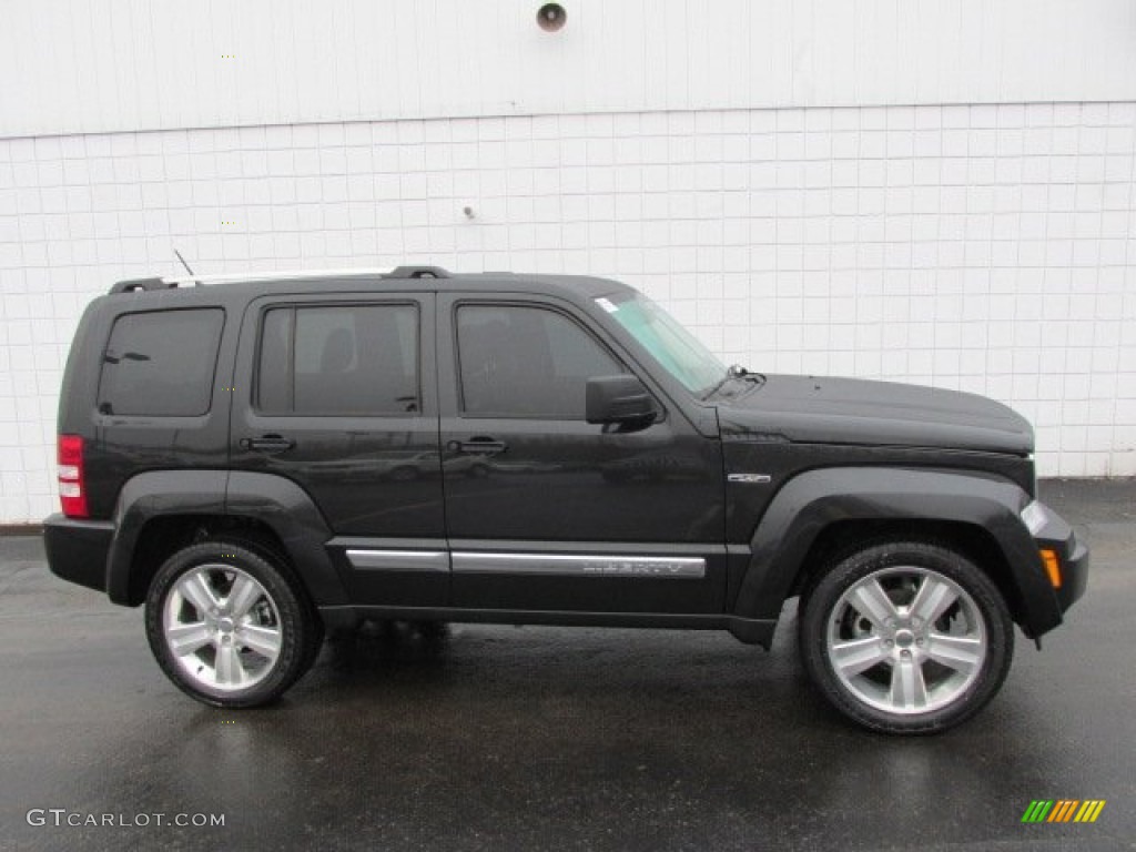 Brilliant Black Crystal Pearl 2012 Jeep Liberty Jet 4x4 Exterior Photo #78271600