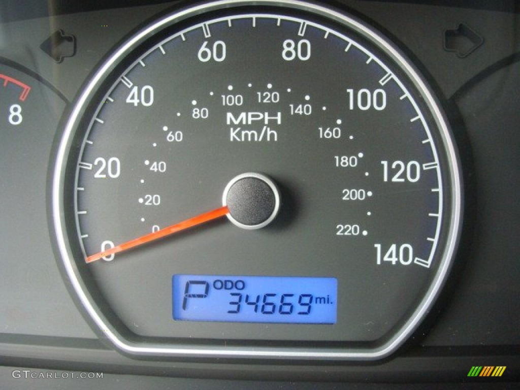 2009 Elantra GLS Sedan - Regatta Blue / Beige photo #14