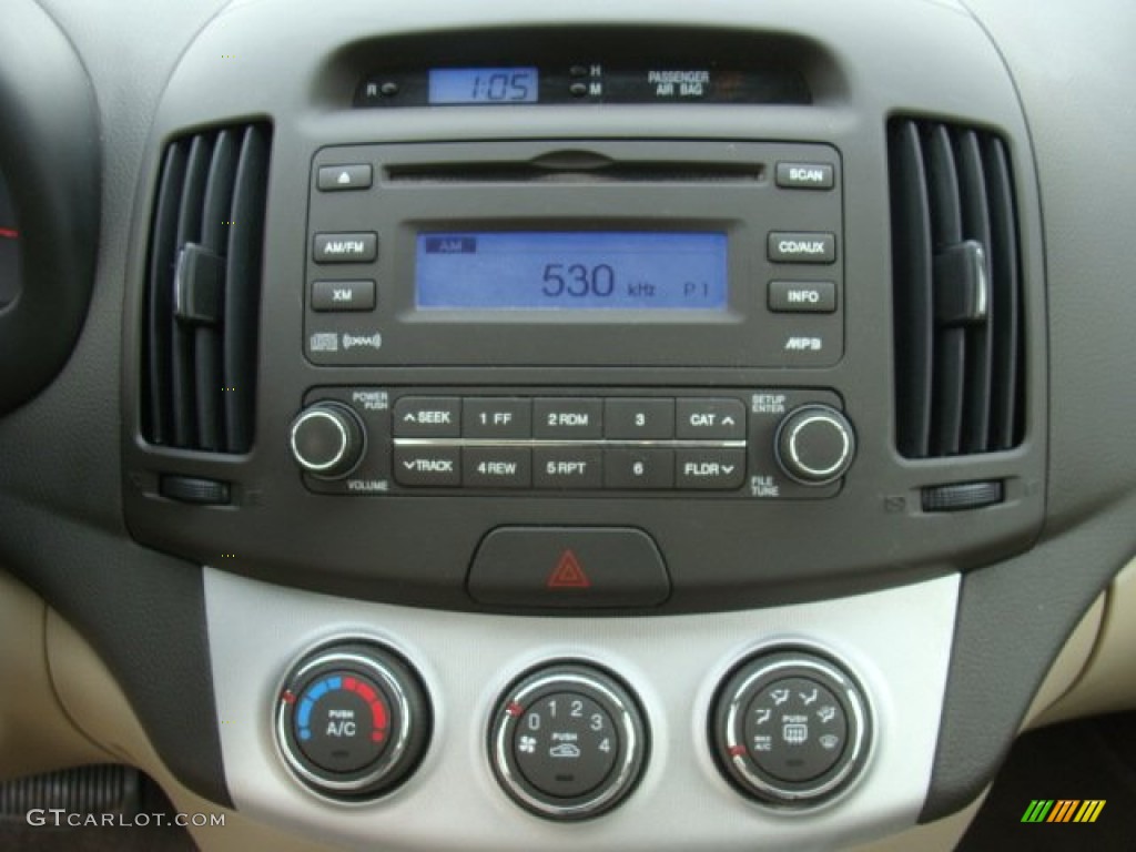 2009 Elantra GLS Sedan - Regatta Blue / Beige photo #15