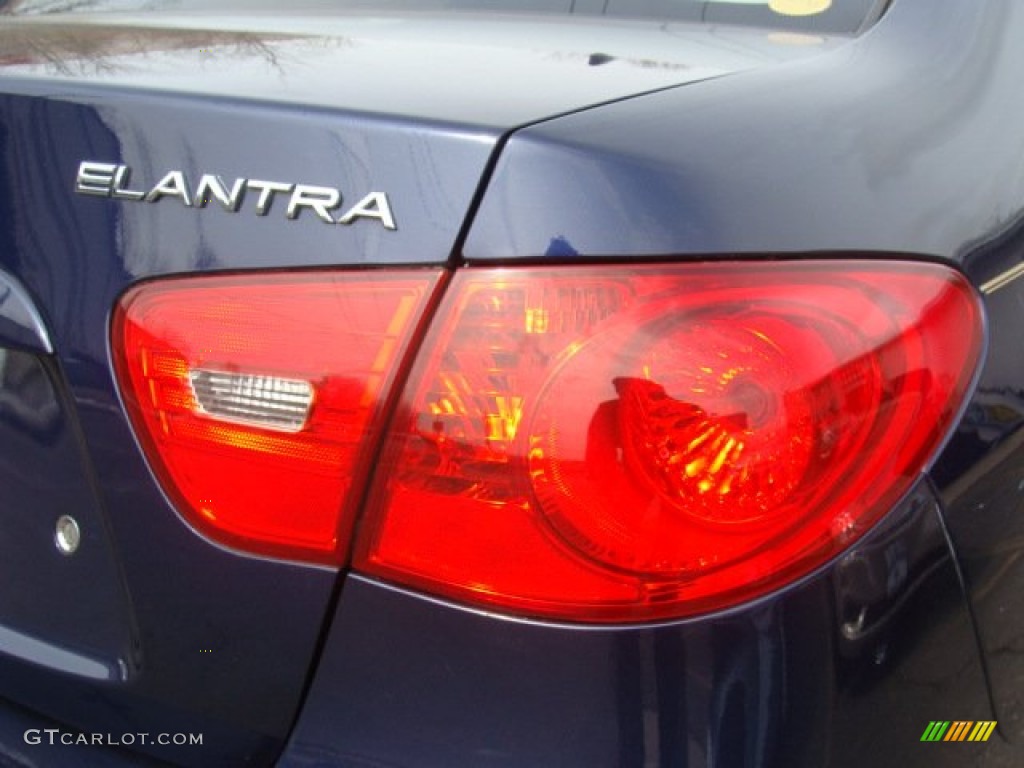 2009 Elantra GLS Sedan - Regatta Blue / Beige photo #20