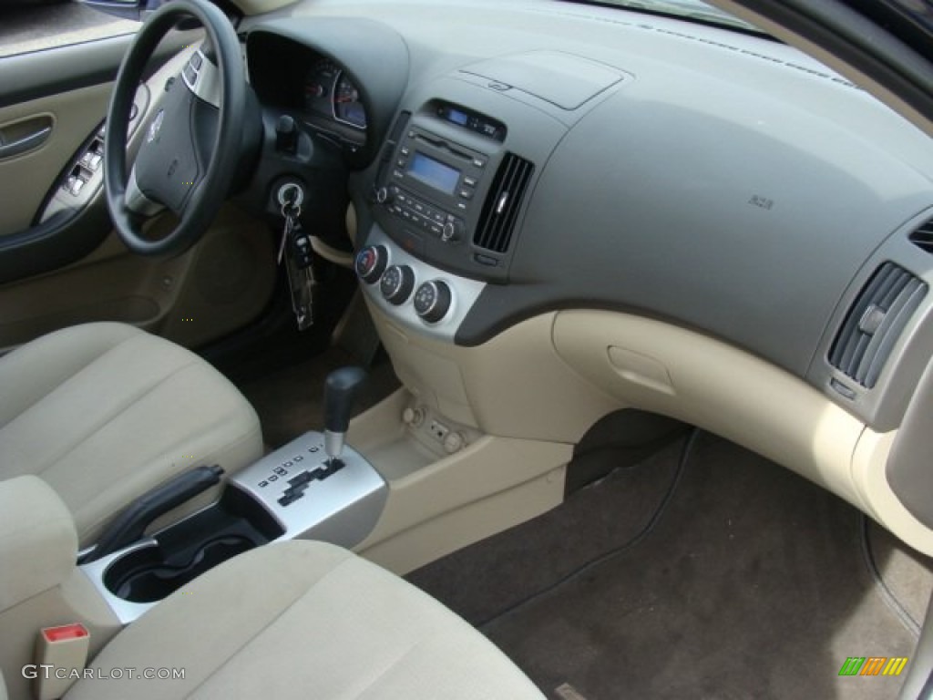 2009 Elantra GLS Sedan - Regatta Blue / Beige photo #23
