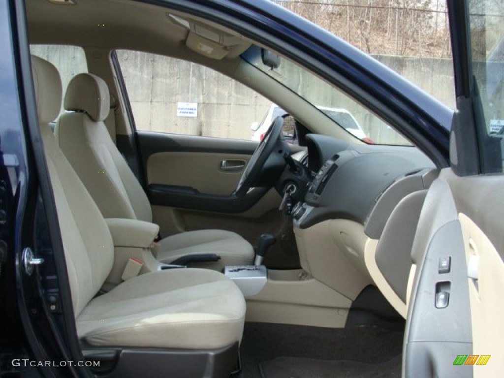 2009 Elantra GLS Sedan - Regatta Blue / Beige photo #24