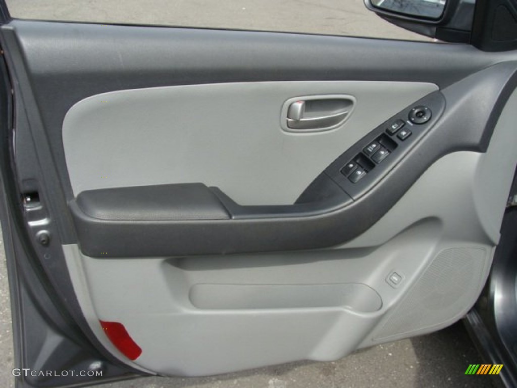 2008 Elantra SE Sedan - Carbon Gray Metallic / Gray photo #7
