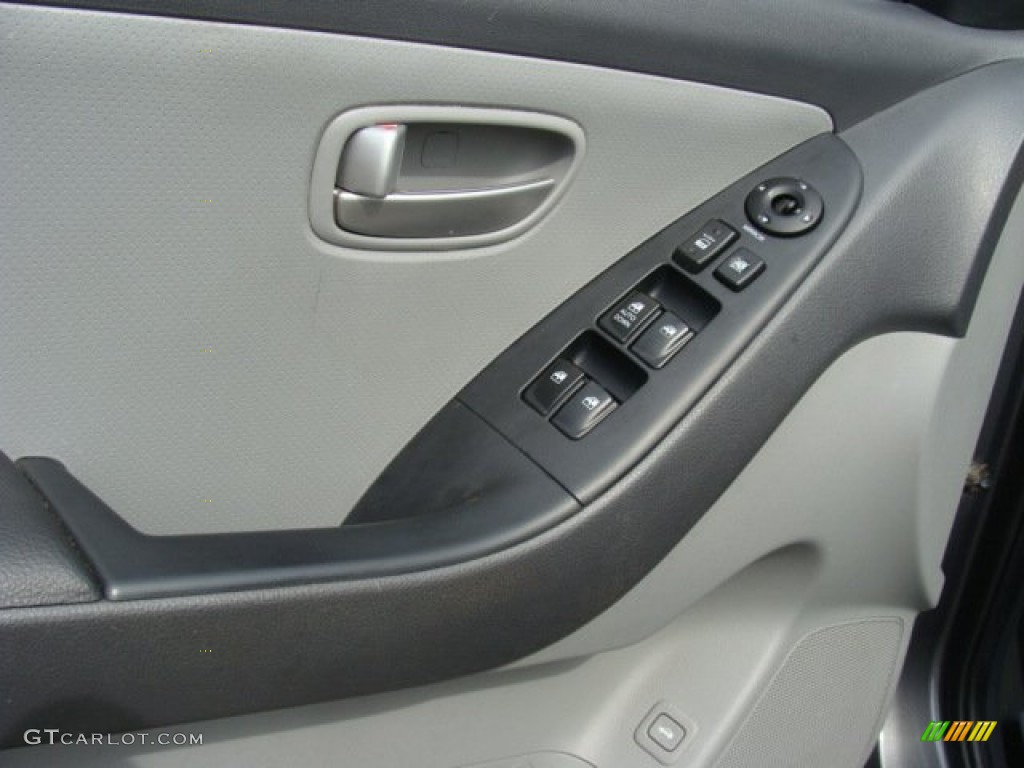 2008 Elantra SE Sedan - Carbon Gray Metallic / Gray photo #8