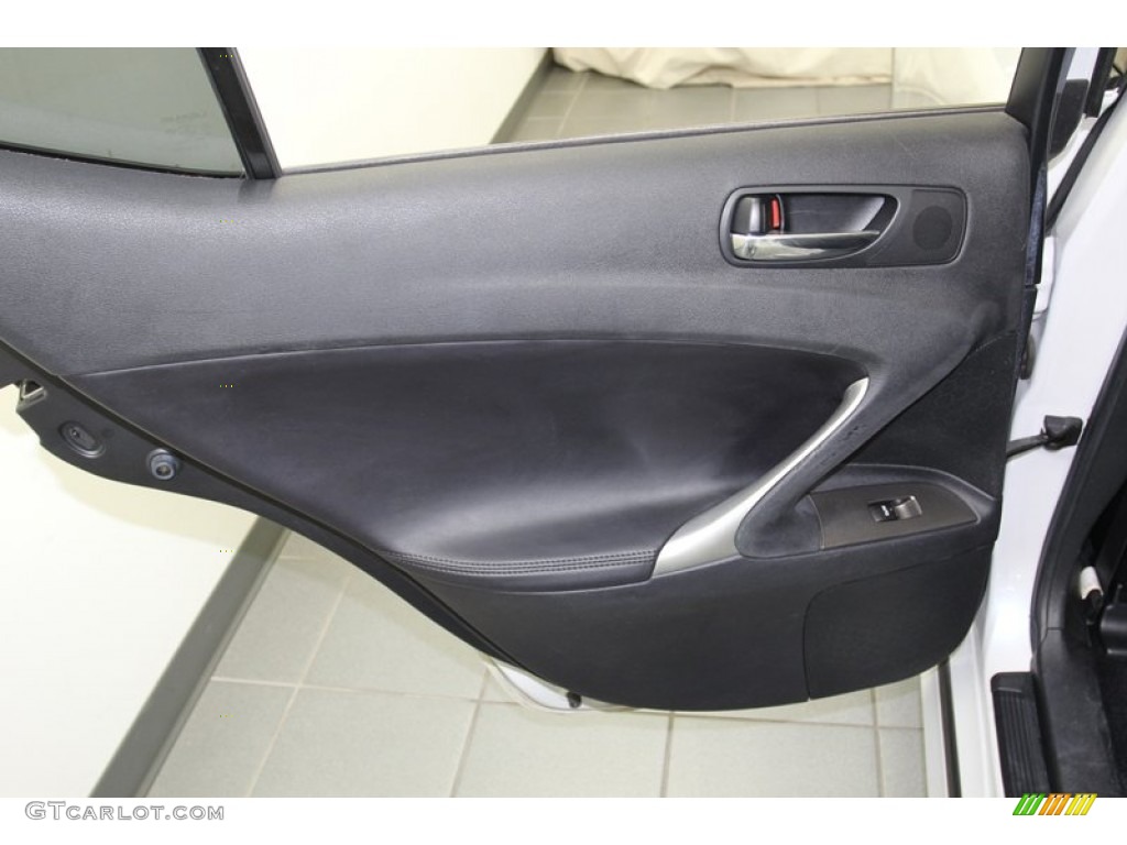 2006 Lexus IS 250 Black Door Panel Photo #78273556