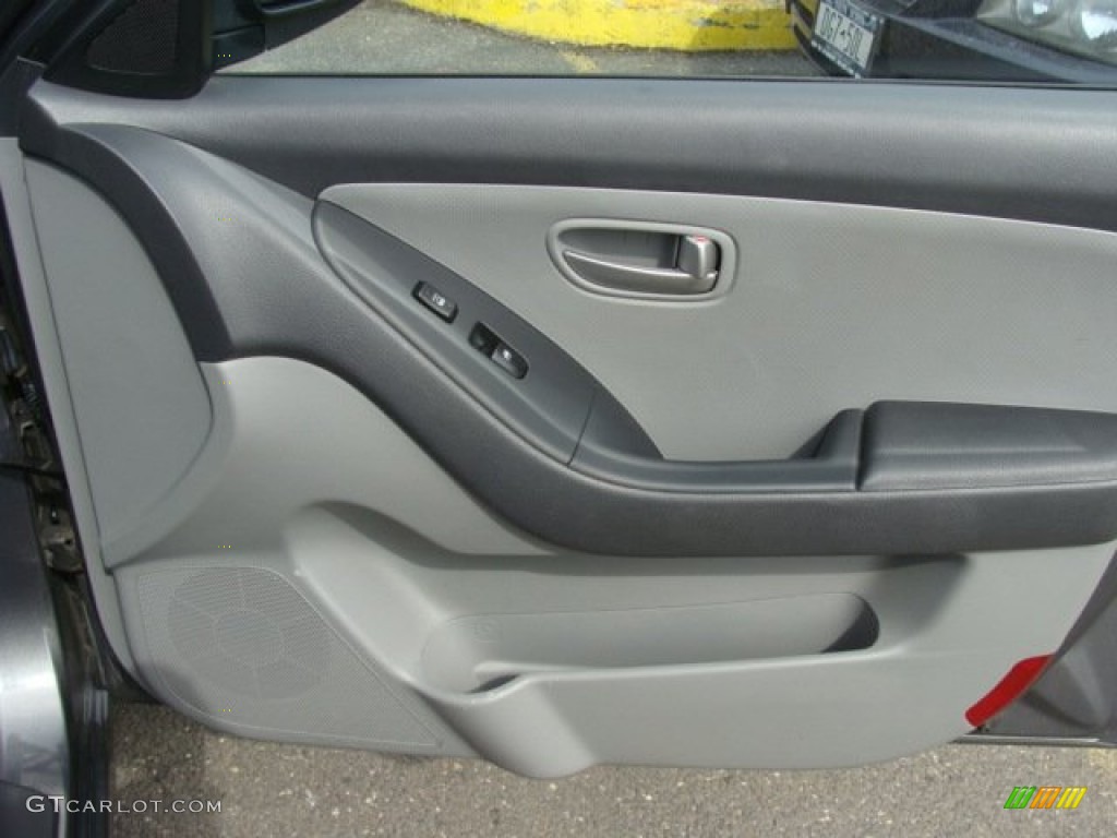 2008 Elantra SE Sedan - Carbon Gray Metallic / Gray photo #24