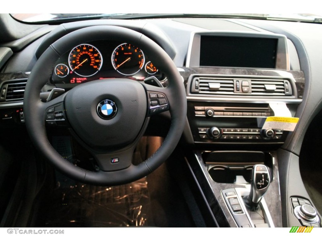 2013 BMW 6 Series 650i xDrive Gran Coupe Black Dashboard Photo #78273751
