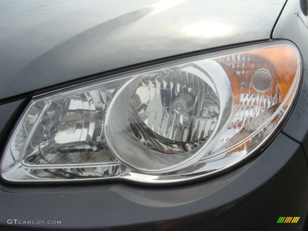 2008 Elantra SE Sedan - Carbon Gray Metallic / Gray photo #30