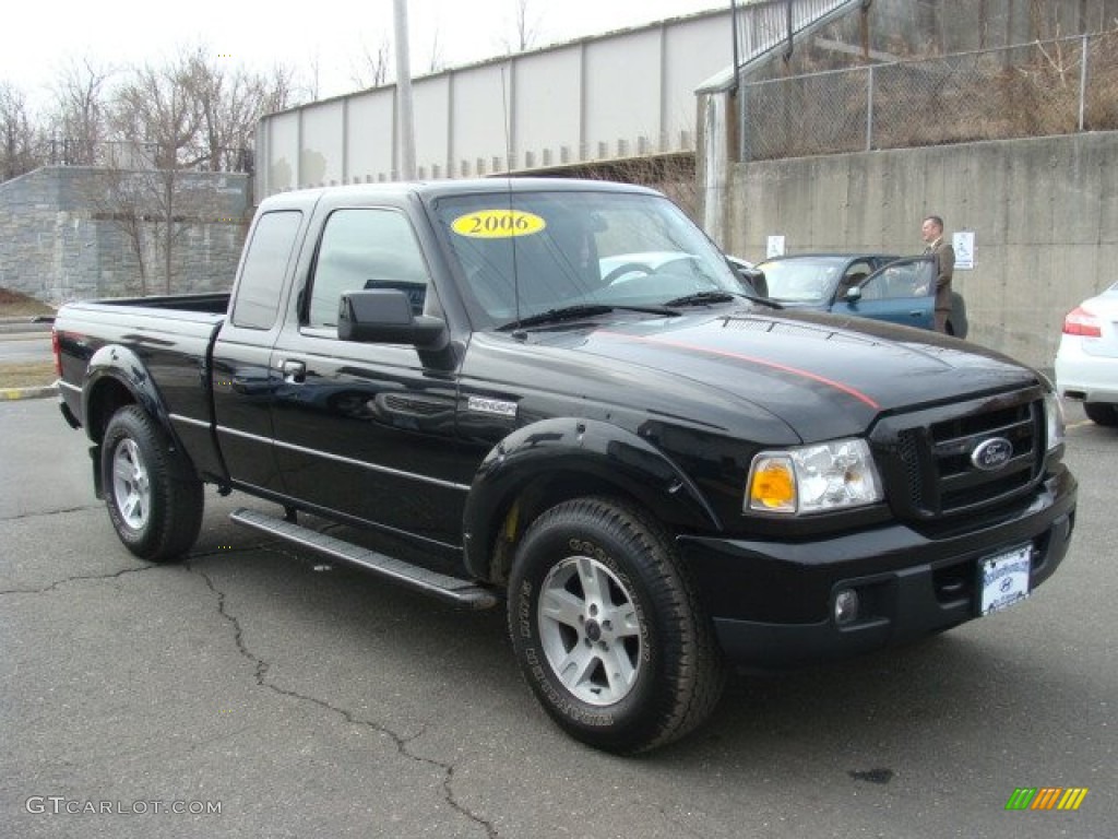 Black 2006 Ford Ranger Sport SuperCab 4x4 Exterior Photo #78273937