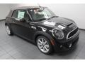 2013 Midnight Black Metallic Mini Cooper S Convertible Highgate Package  photo #7