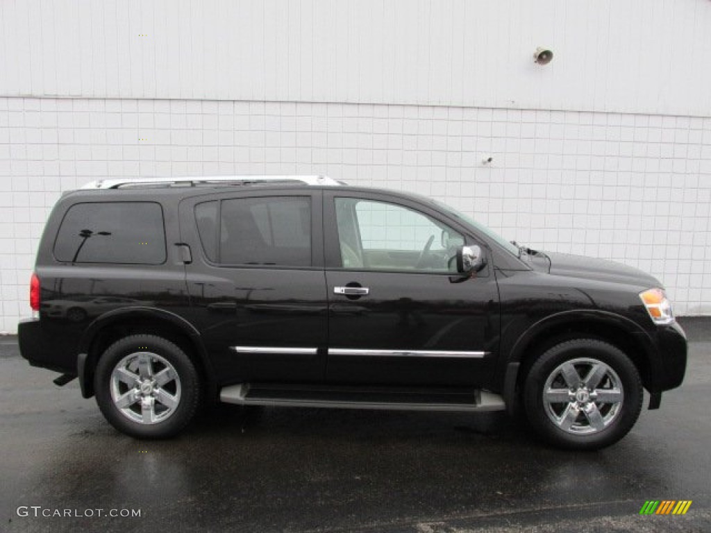 2012 Armada Platinum 4WD - Espresso Black / Almond photo #2