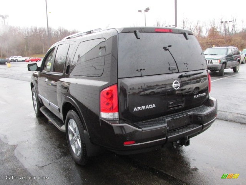 2012 Armada Platinum 4WD - Espresso Black / Almond photo #7