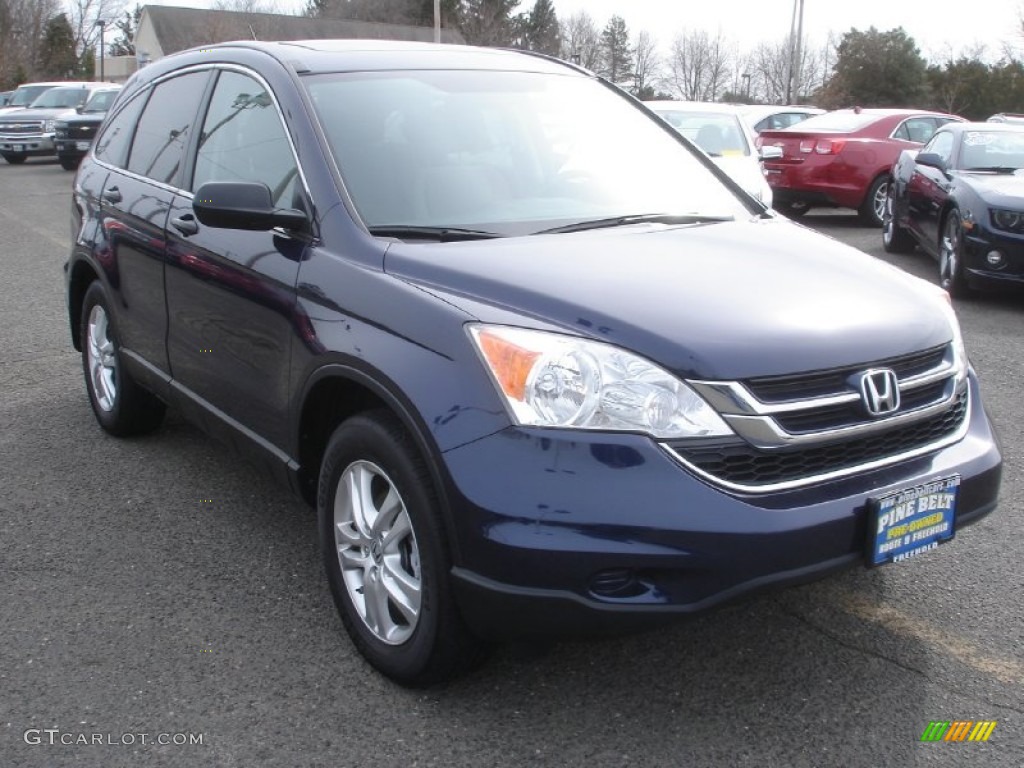 2011 CR-V EX 4WD - Royal Blue Pearl / Gray photo #3