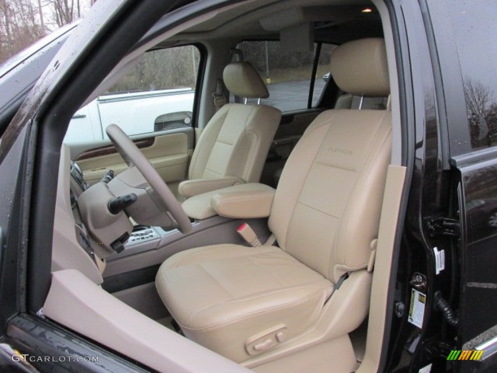 Almond Interior 2012 Nissan Armada Platinum 4WD Photo #78274312