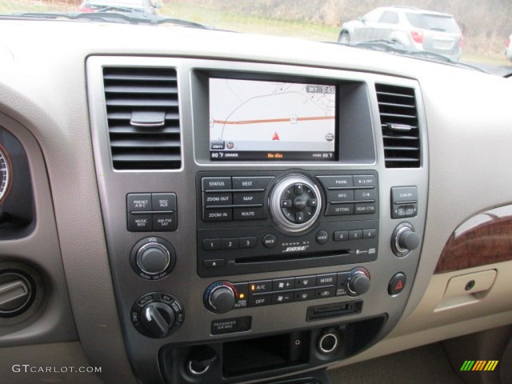 2012 Armada Platinum 4WD - Espresso Black / Almond photo #14