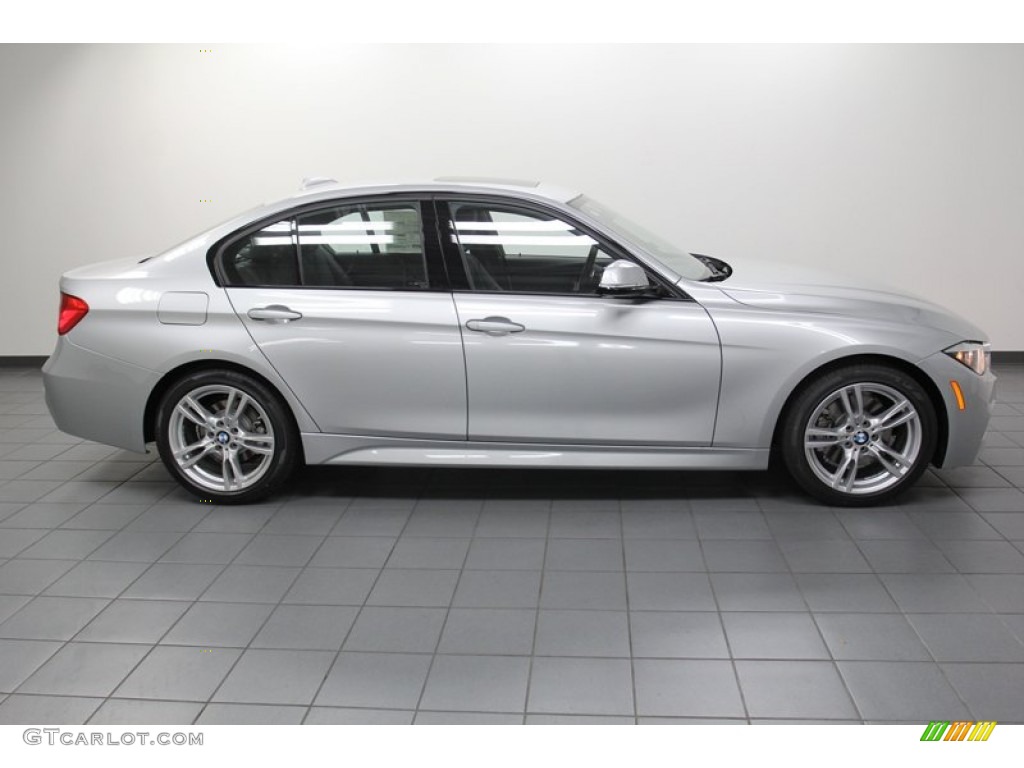 2013 3 Series 328i Sedan - Glacier Silver Metallic / Black photo #2