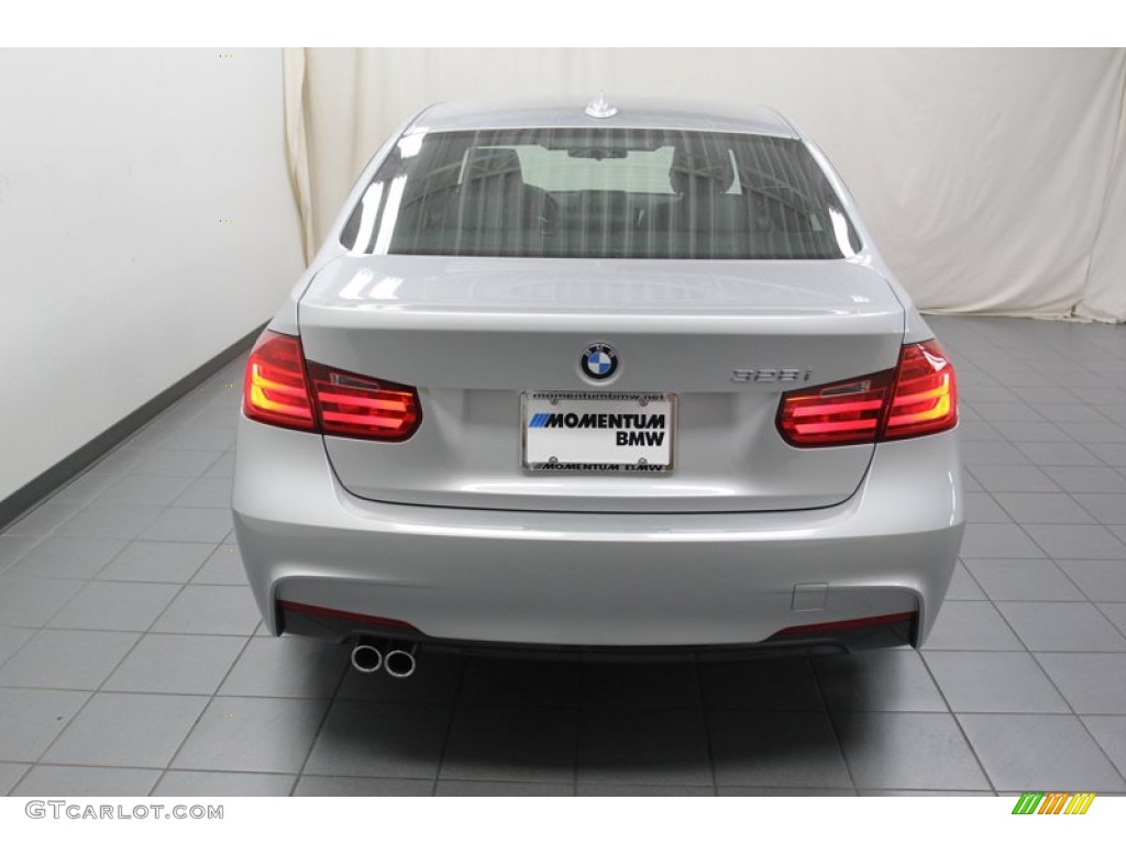 2013 3 Series 328i Sedan - Glacier Silver Metallic / Black photo #9