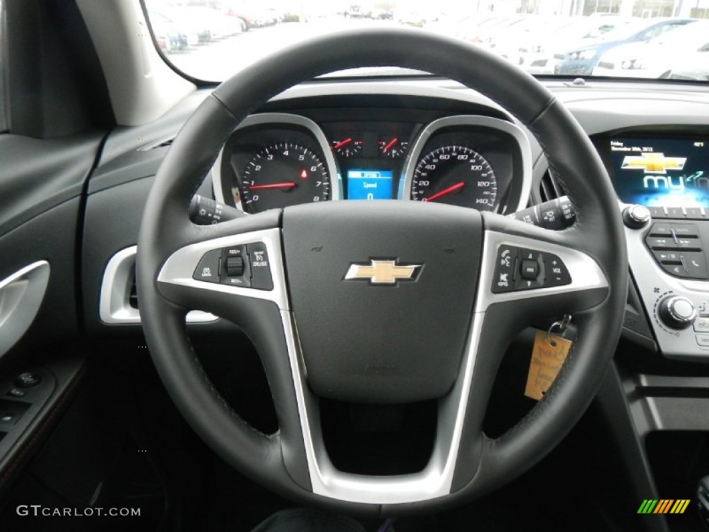 2013 Chevrolet Equinox LT Jet Black Steering Wheel Photo #78274723