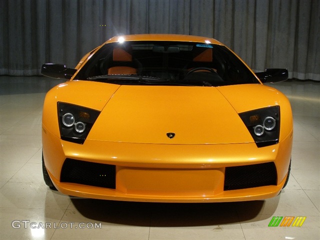 2006 Lamborghini Murcielago, Pearl Orange (Arancio Atlas) / Black/Orange, Front 2006 Lamborghini Murcielago Coupe Parts