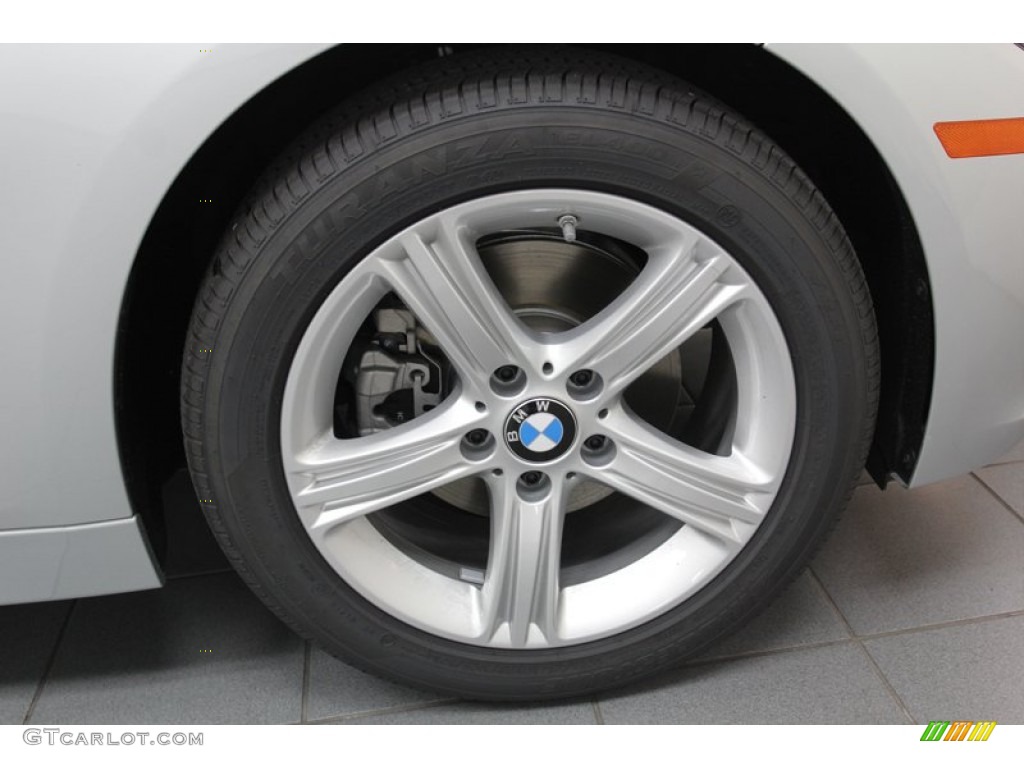2013 3 Series 328i Sedan - Glacier Silver Metallic / Black photo #7