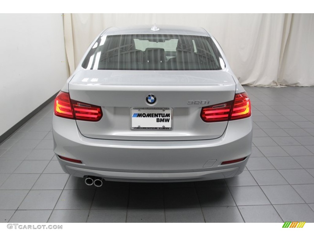 2013 3 Series 328i Sedan - Glacier Silver Metallic / Black photo #9