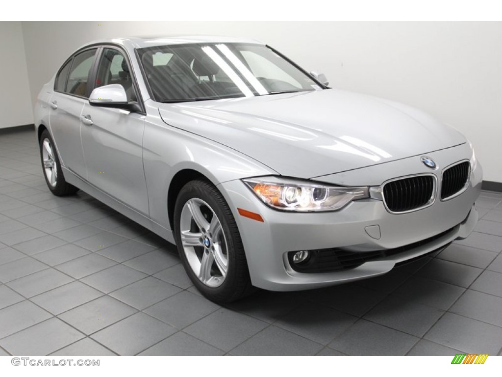 2013 3 Series 328i Sedan - Glacier Silver Metallic / Black photo #1