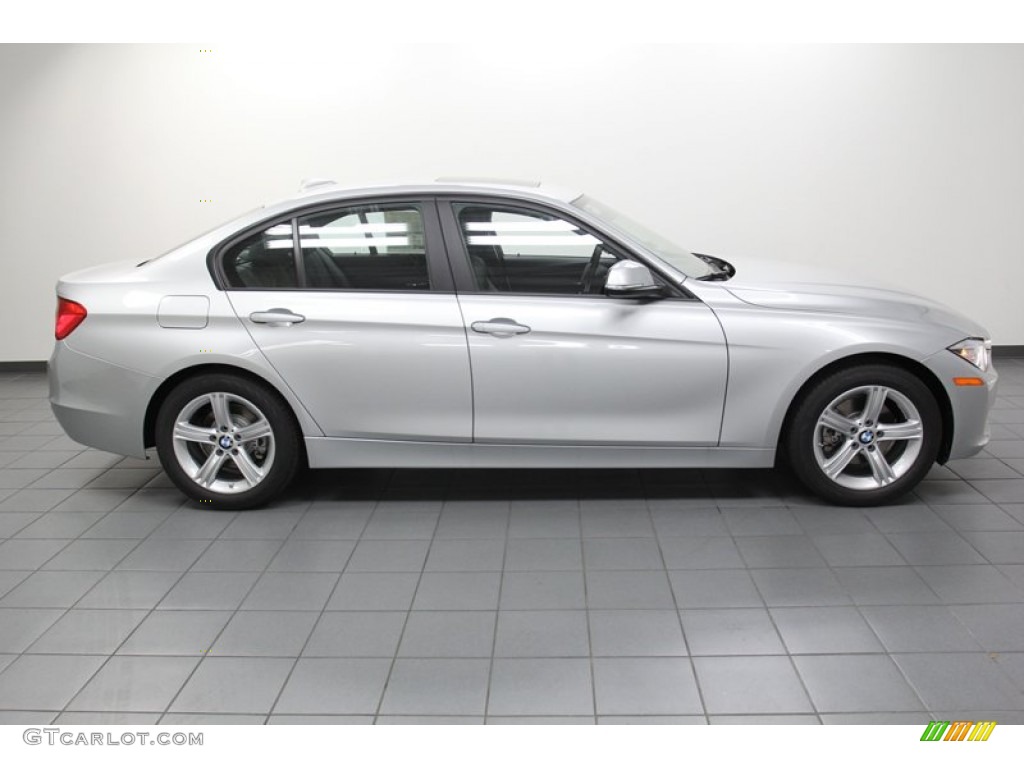 2013 3 Series 328i Sedan - Glacier Silver Metallic / Black photo #2