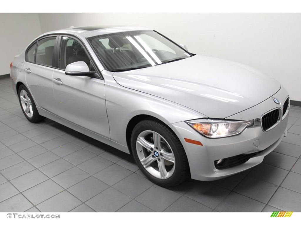 2013 3 Series 328i Sedan - Glacier Silver Metallic / Black photo #6