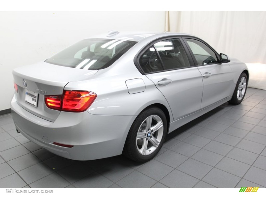 2013 3 Series 328i Sedan - Glacier Silver Metallic / Black photo #8