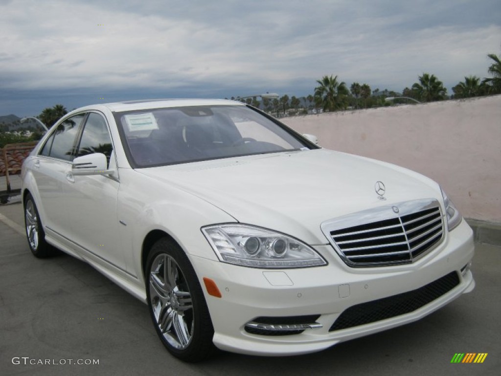 Diamond White Metallic 2012 Mercedes-Benz S 550 Sedan Exterior Photo #78275829
