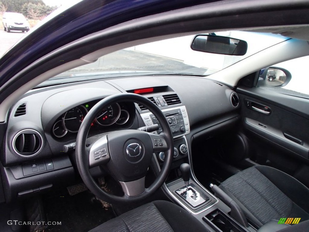 Black Interior 2010 Mazda MAZDA6 i Sport Sedan Photo #78275979