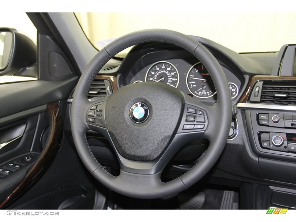 2013 3 Series 328i Sedan - Glacier Silver Metallic / Black photo #26