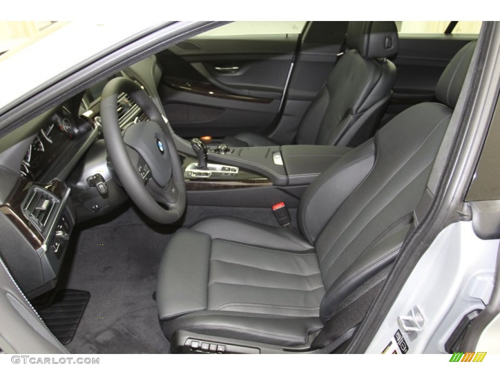 Black Interior 2013 BMW 6 Series 650i Gran Coupe Photo #78276092