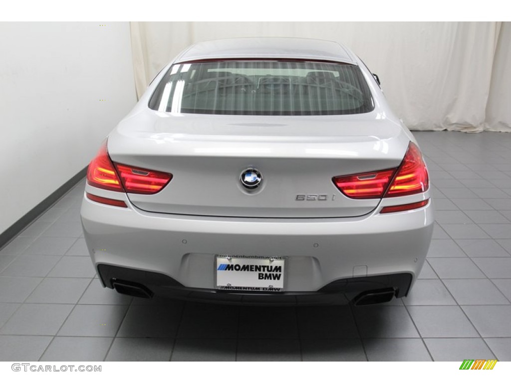 2013 6 Series 650i Gran Coupe - Titanium Silver Metallic / Black photo #9