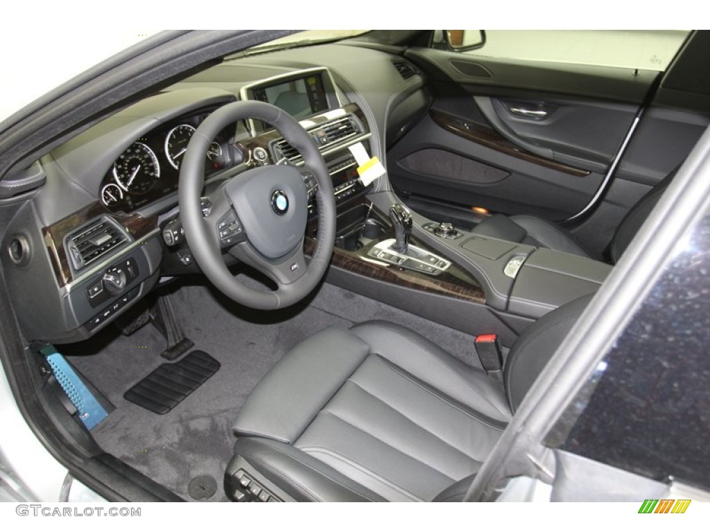Black Interior 2013 BMW 6 Series 650i Gran Coupe Photo #78276247