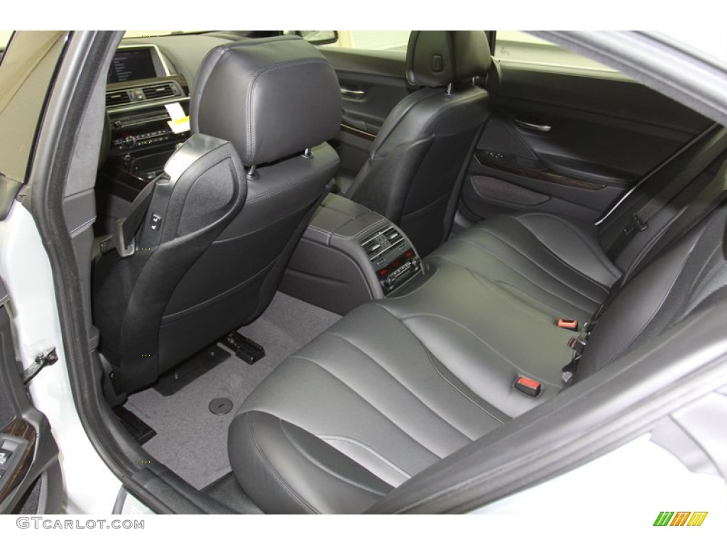 2013 BMW 6 Series 650i Gran Coupe Rear Seat Photo #78276520