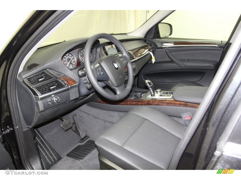 Black Interior 2013 BMW X5 xDrive 35i Premium Photo #78277398